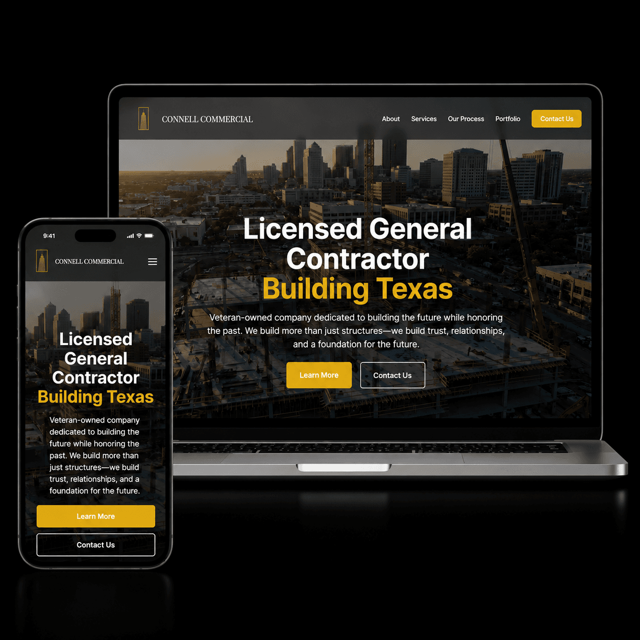 Connell Commercial — Licensed General Contractor website